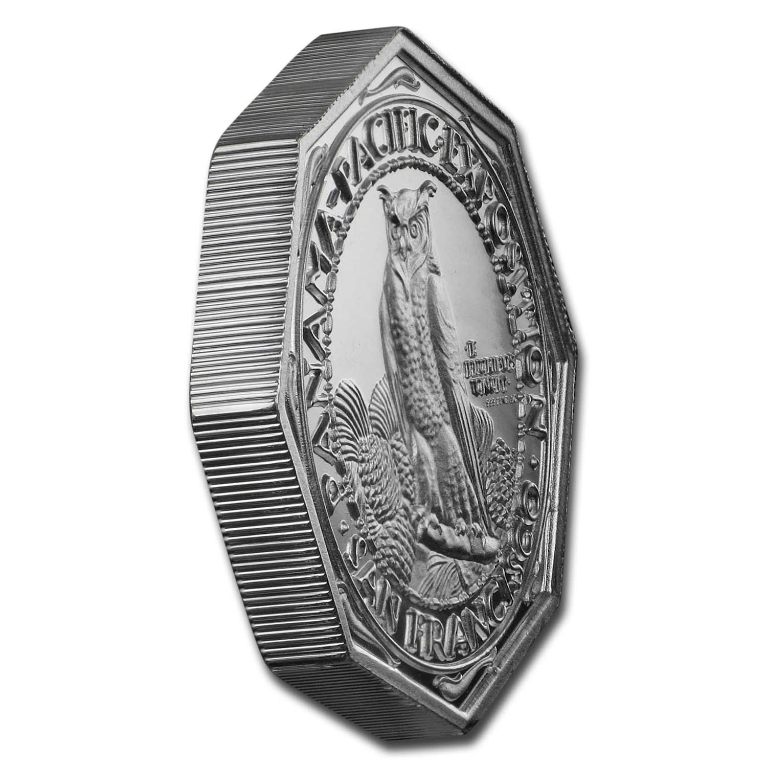 2 oz Silver High Relief Octagonal - Panama-Pacific | eBay
